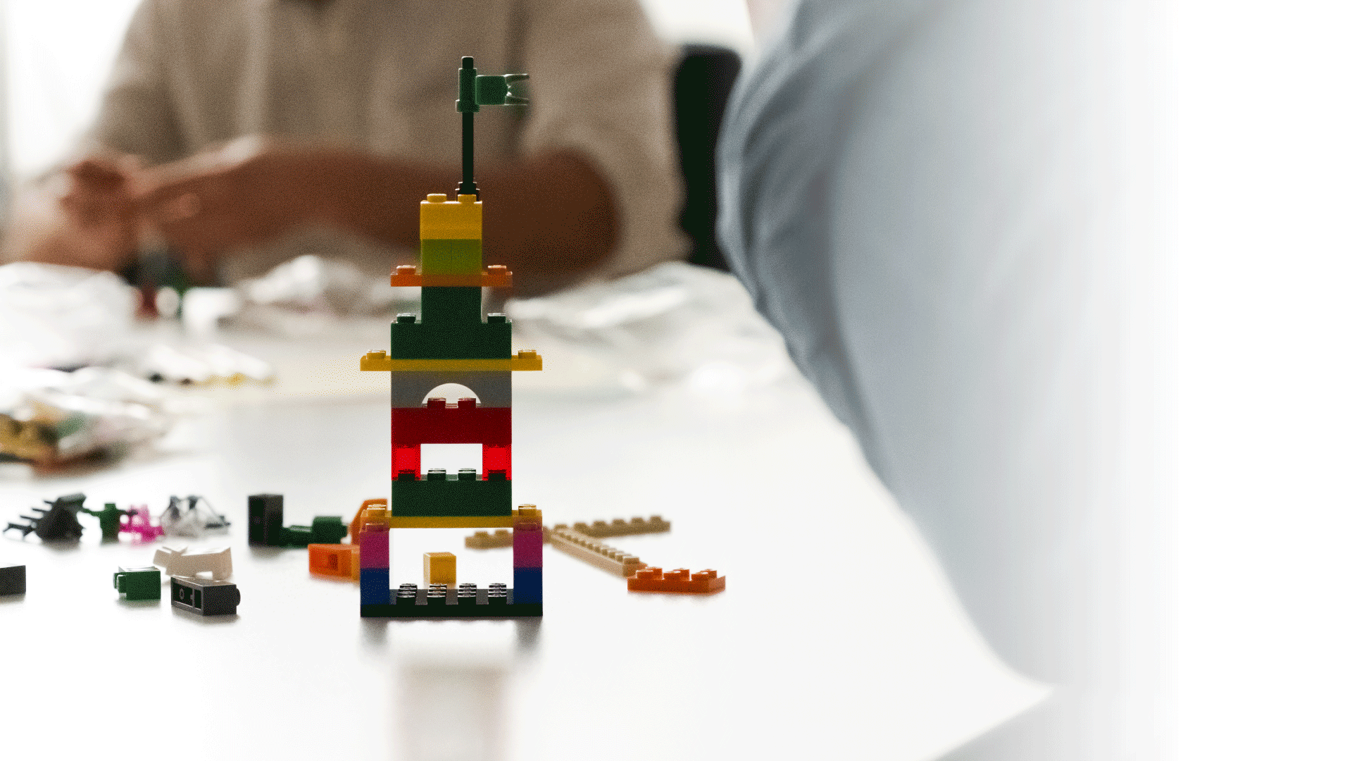 A final, shared LEGO model representing the collective wisdom and best practices of a team.
