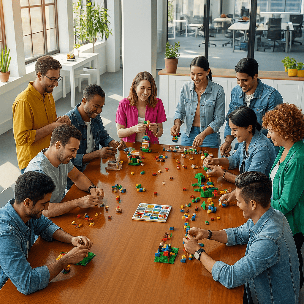 A group of people engaged in a hands-on learning workshop.